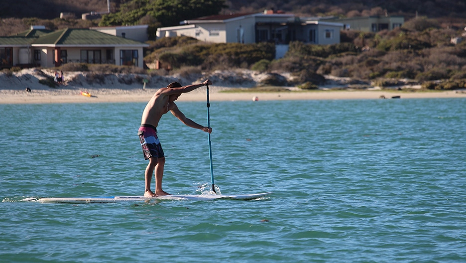 osteosarcoma patient Rheed Castle-Pearce paddleboarding