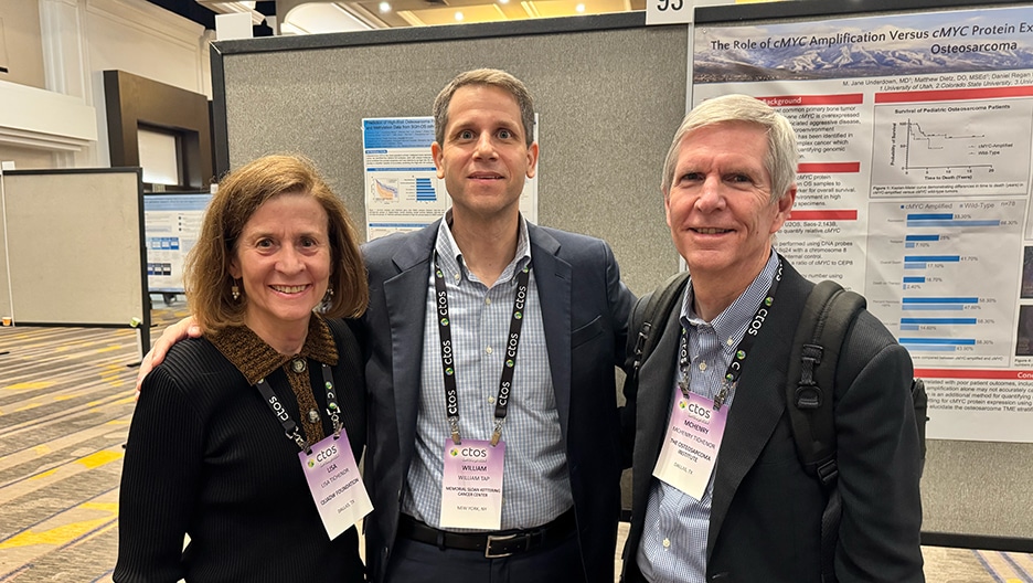 Lisa Tichenor, Dr. Bill Tap and Mac Tichenor at CTOS 2024 in San Diego