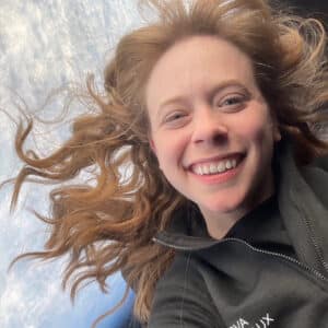 Astronaut Hayley Arceneaux in space